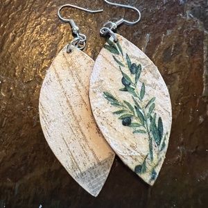 Hand Crafted Wood Earrings